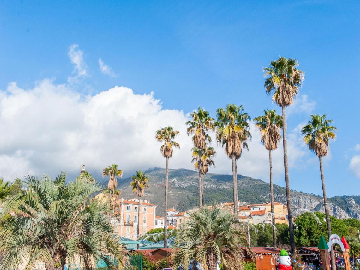 Nice Apartment In Menton With Balcony Terrace Eksteriør bilde